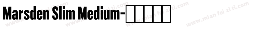 Marsden Slim Medium字体转换
